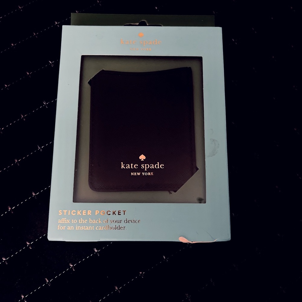 Kate Spade Sticker Pocket/Cardholder for Phone (Brand New)